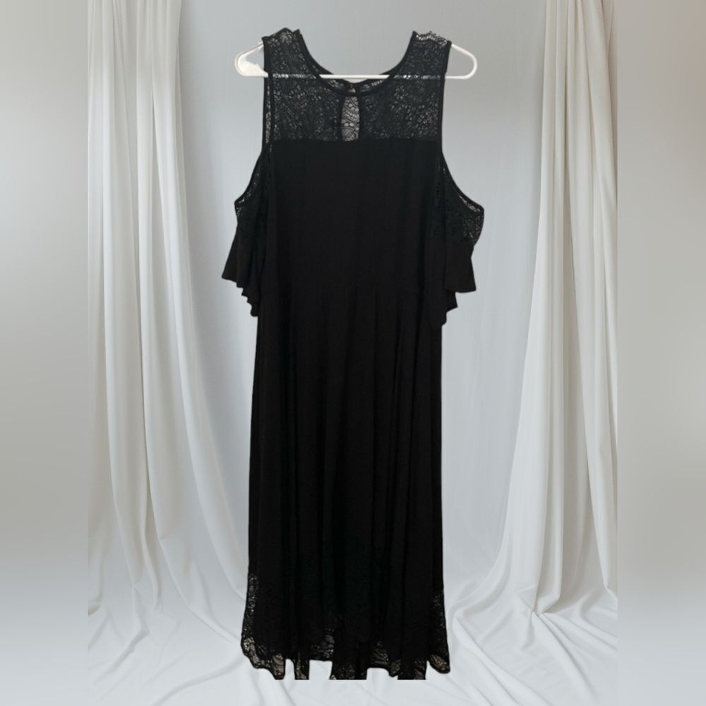 Torrid Midi Jersey Cold Shoulder Dress - Size 2X - Picture 5 of 5